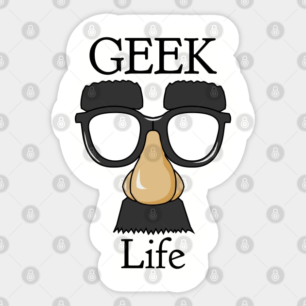 Geek Life Sticker by CasualTeesOfFashion